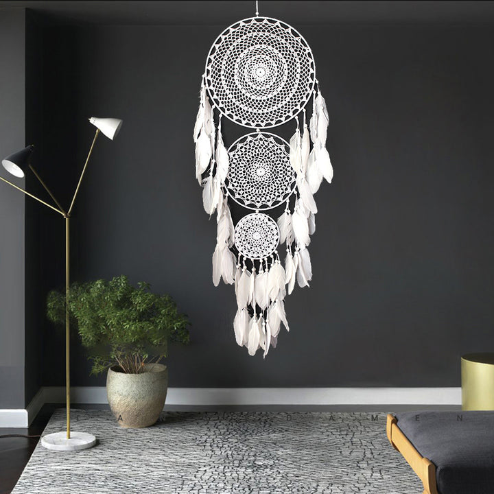 Indian Style Three Rings Colorful Dreamcatcher Wall Decoration