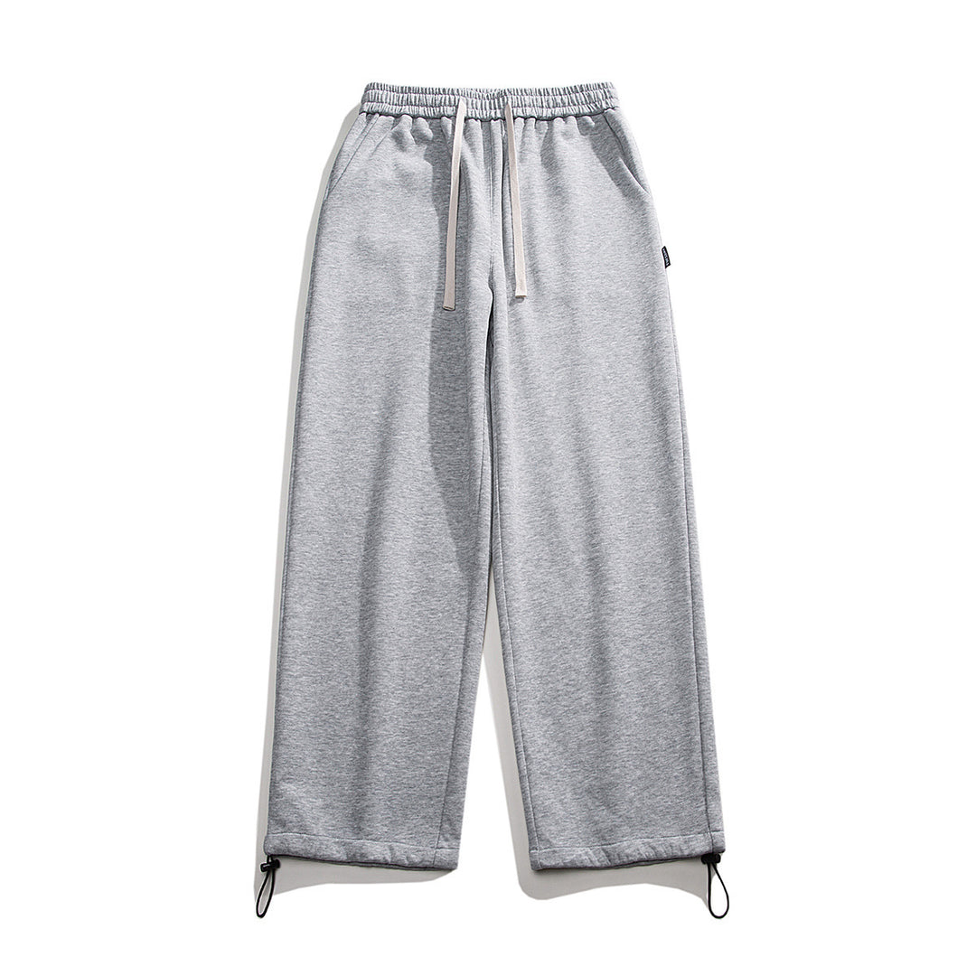 Drawstring Ankle-tied Loose Straight Sweatpants