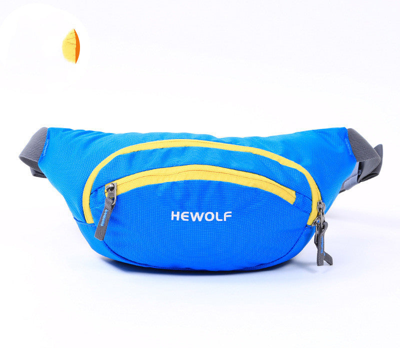 Male Wolf Outdoor Diagonal Running Waist Bag For Men And Women