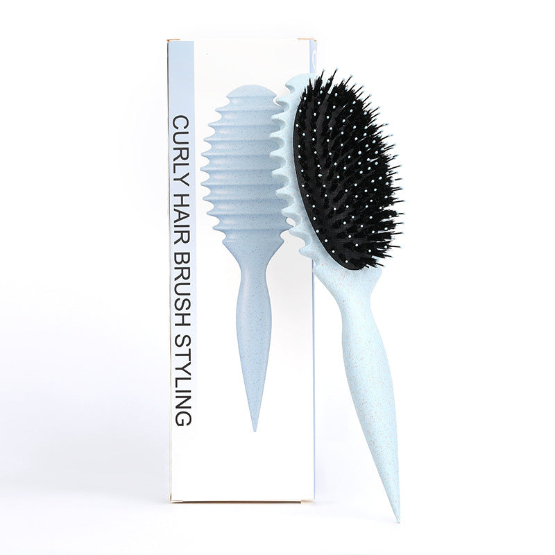 Curl Defining Boar Bristle Detangling Hair Brush