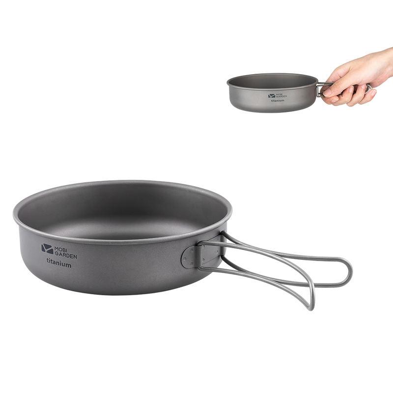 Portable Titanium Camping Frying Pan