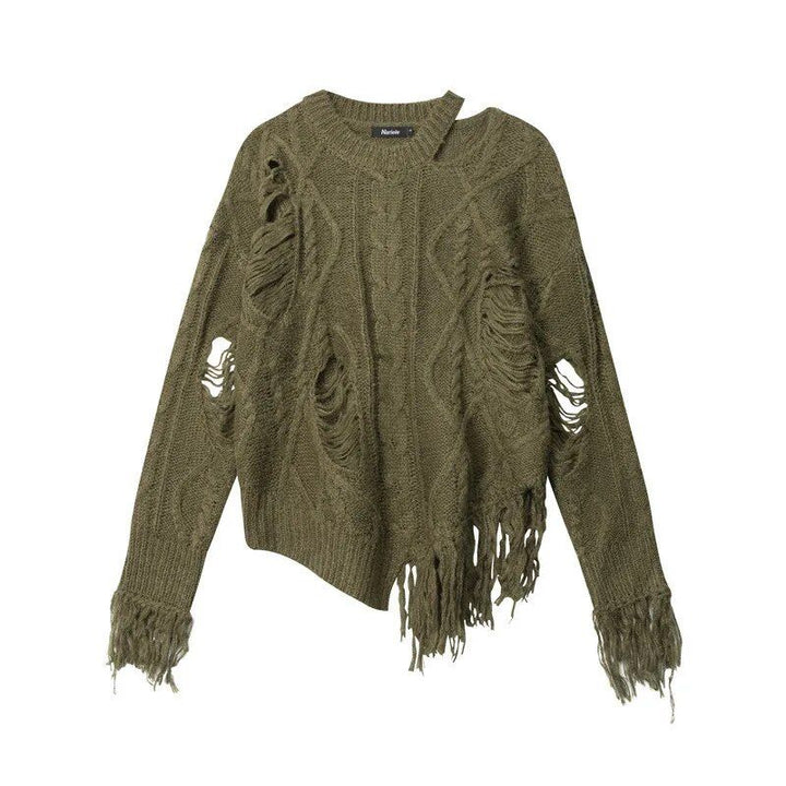 Women's Knitted Hollow Out Pullover