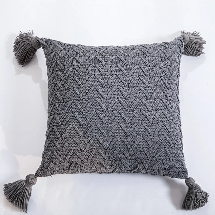 Soft Knit Chenille Cushion Cover 18x18 Inch