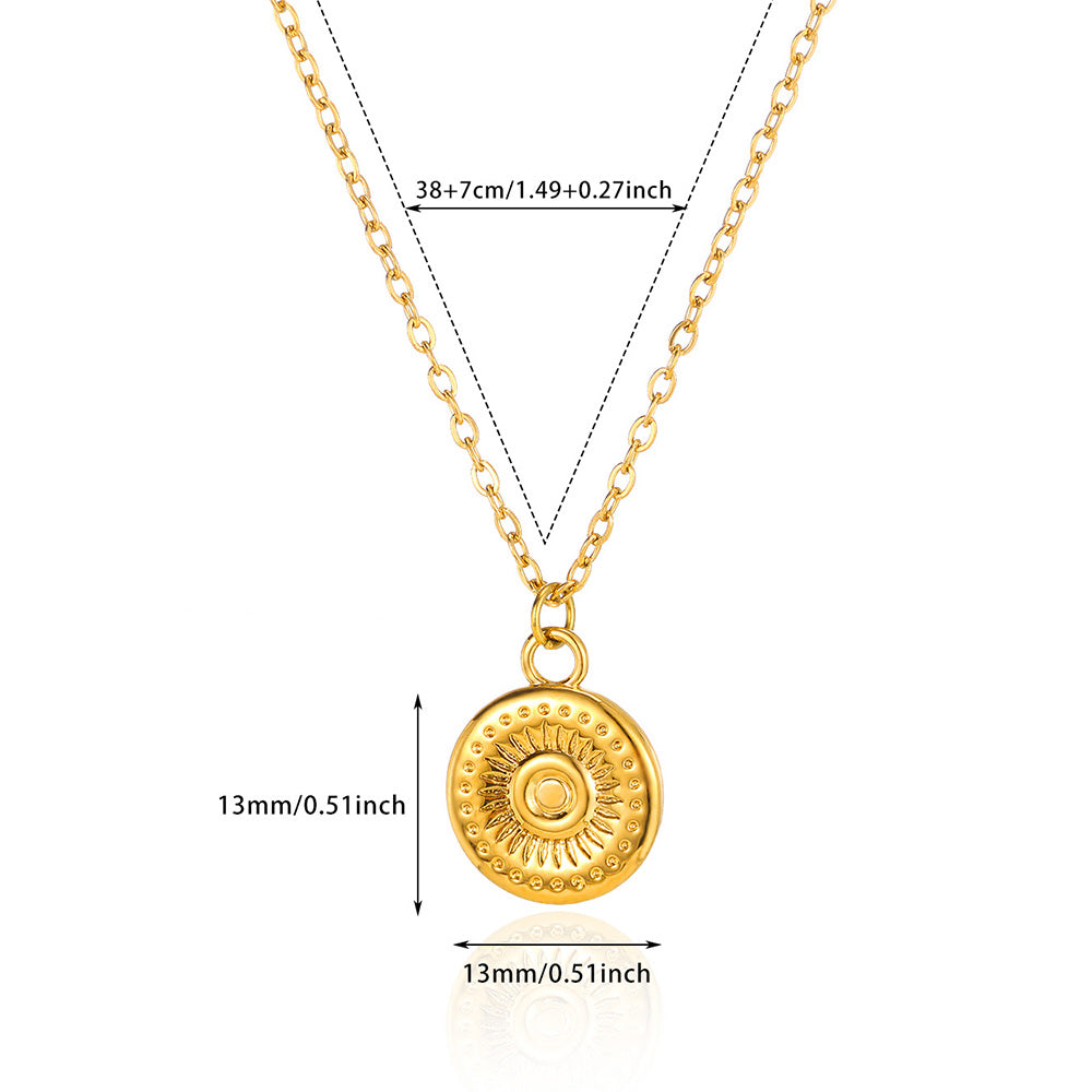 Elegant Coin Pendant Necklace