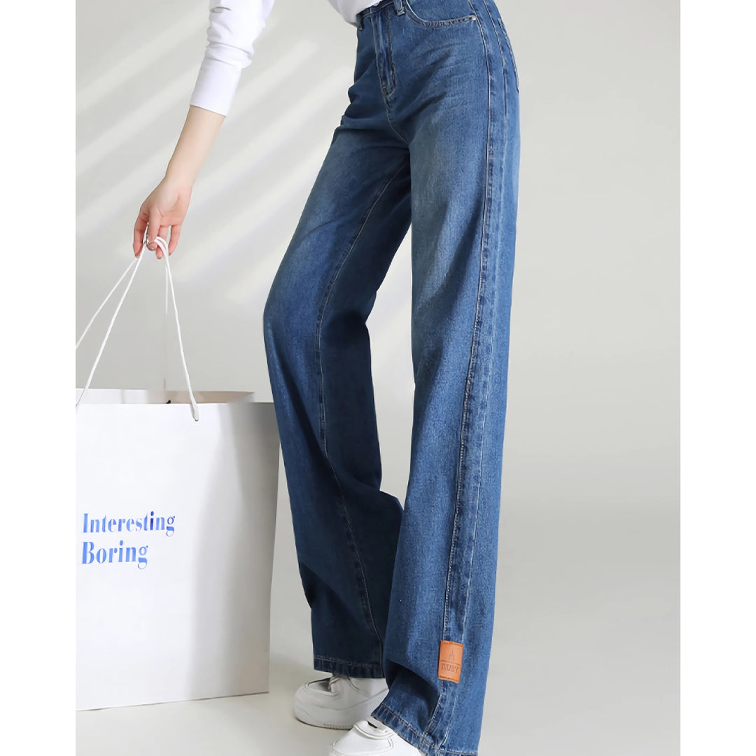 Women’s High Waist Loose Wide Leg Denim Pants