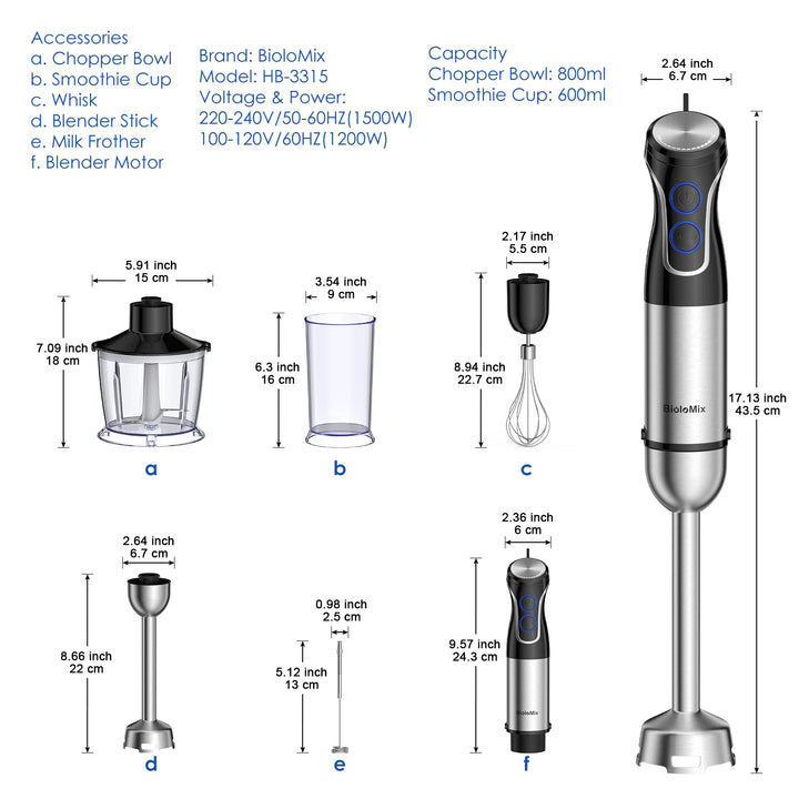 5-in-1 Immersion Hand Blender