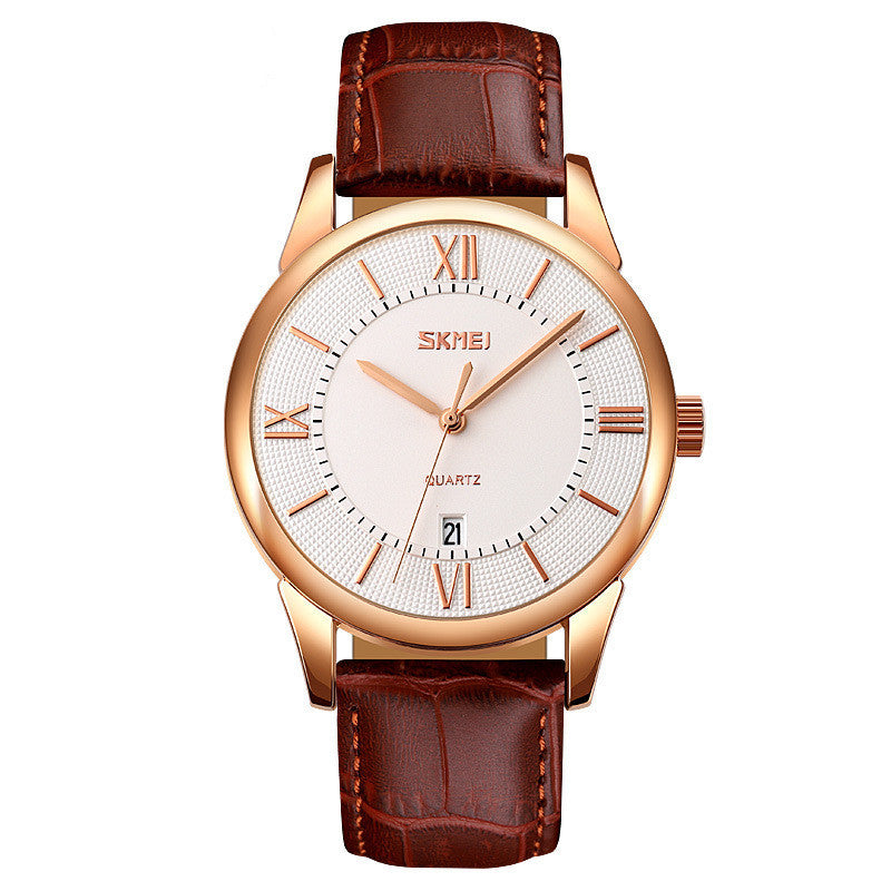 Foreign Trade Quartz Watch Calendar Belt Waterproof Men&