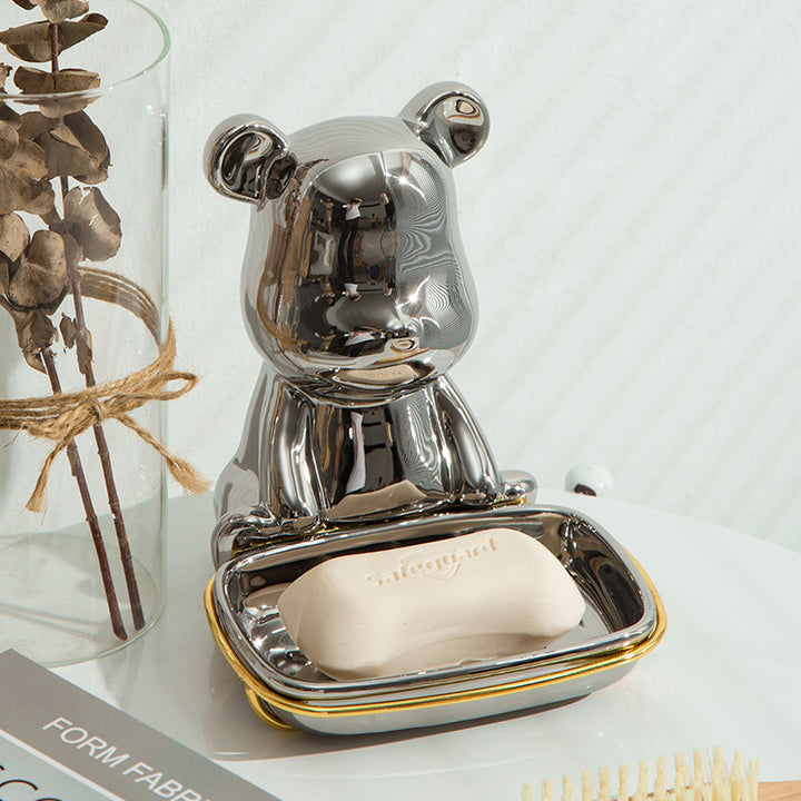 Luxury Ceramic Bear Soap Dish