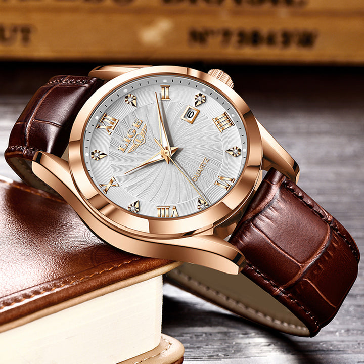 Luxury Men’s Leather Sport Watch