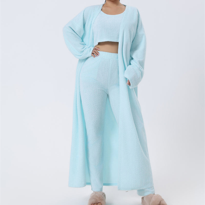 Three-Piece Lounge Set with Cardigan
