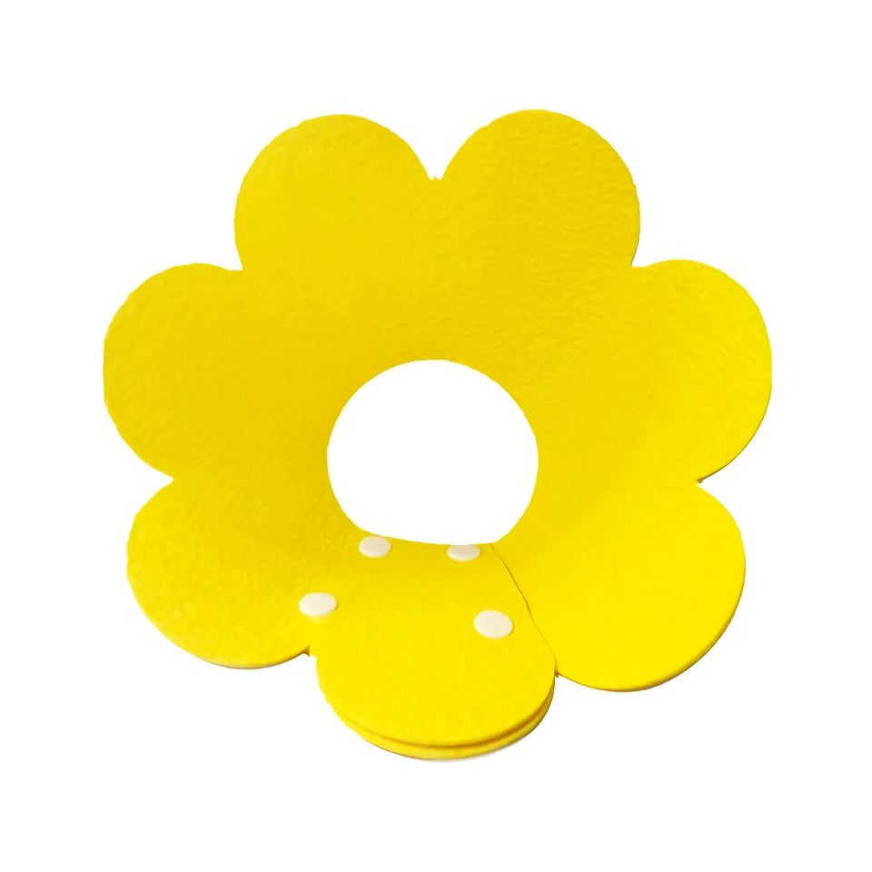 Yellow Flower Shaped Pet Protective Anti-Bite Lick Neck Collar