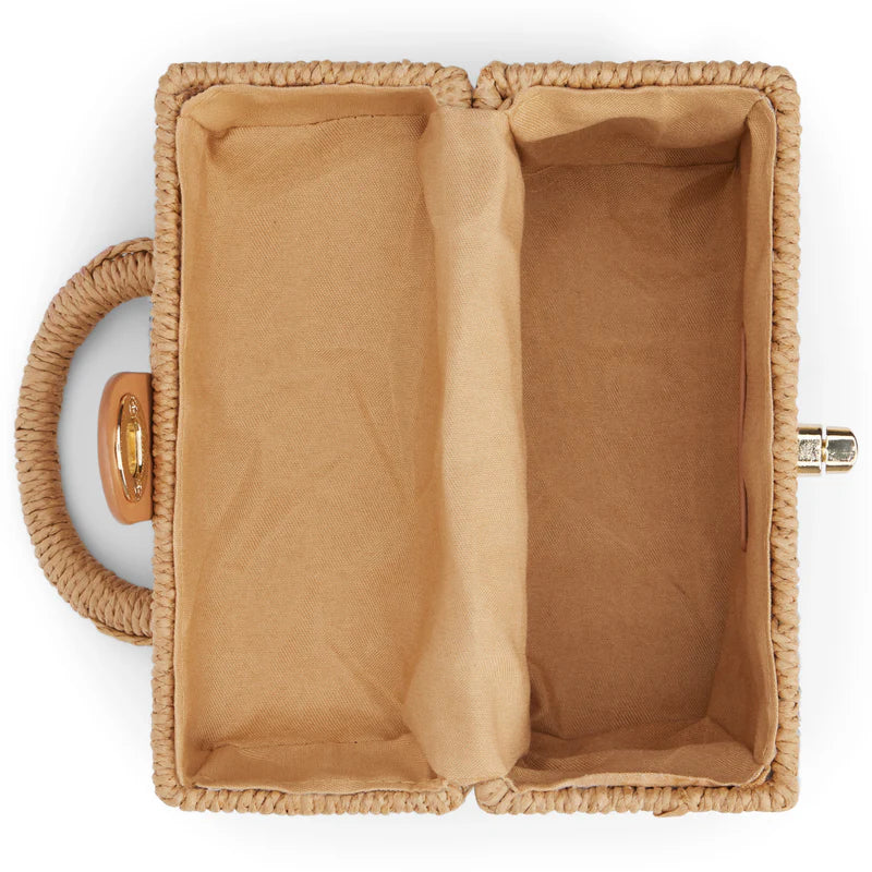 Box Straw Beach Bag