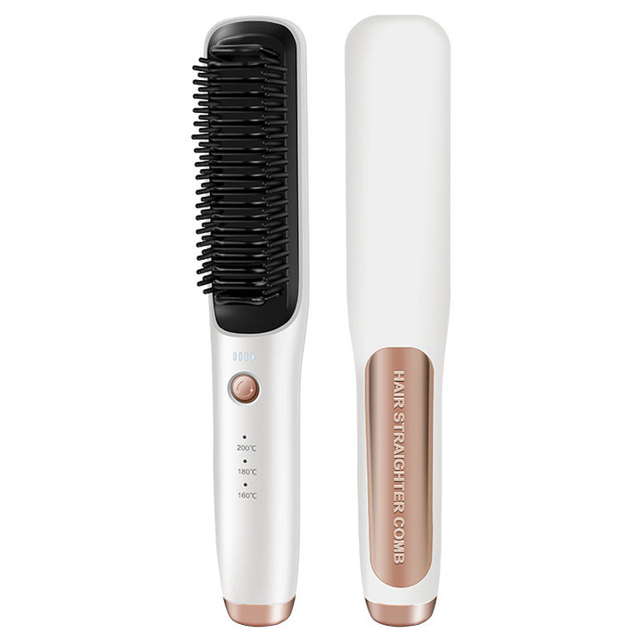 Wireless Straight Comb Hair Curler And Straightener Dual-use Hair Straightener