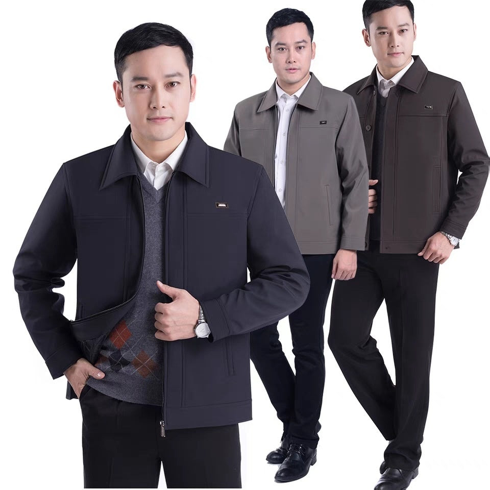 Middle-aged Men's Casual Jacket Autumn Outerwear Top