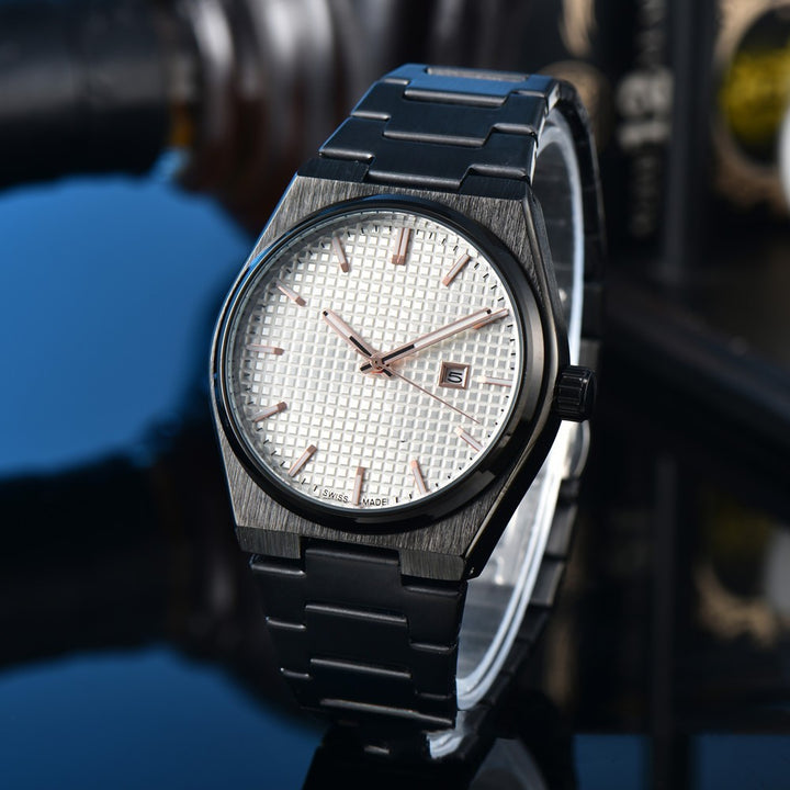 Business Casual Steel Belt Quartz Watch Men