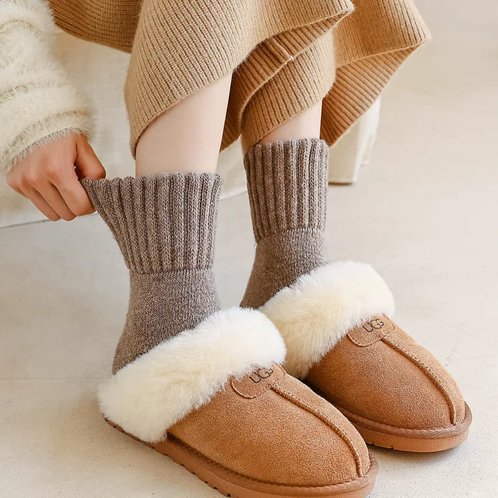 Women's Winter Thick Wool Low Tube Cashmere Socks