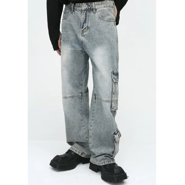 Casual Denim Cargo Pants