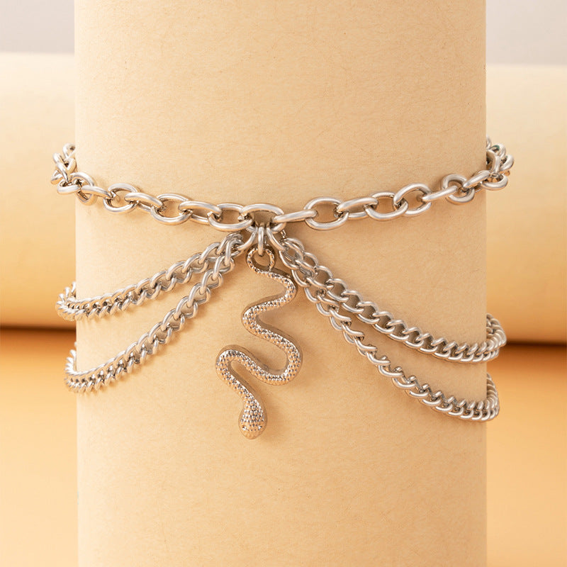 Charming Boho Anklet with Starfish and Heart Charms