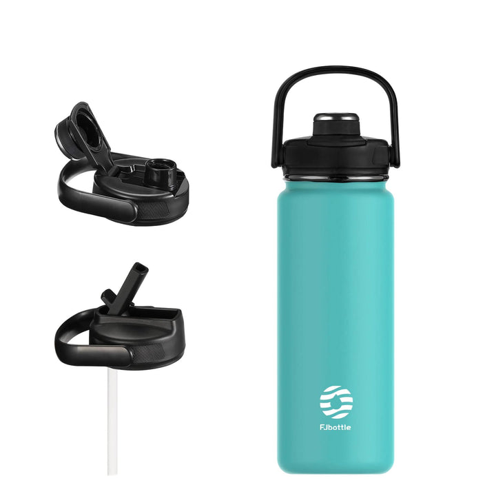 Sport Stainless Steel Insulated Water Bottle with Straw and Handle Lid - 950/1200ml