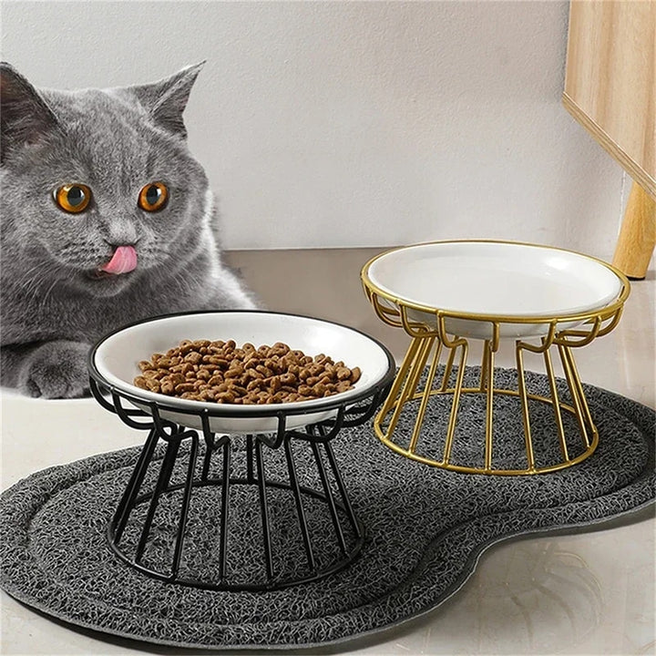 Elevated Iron Pet Feeder Stand