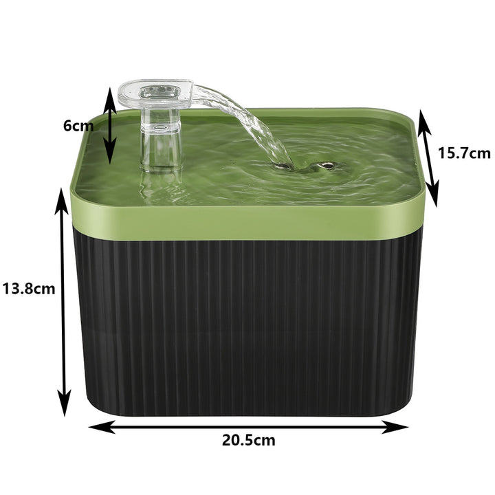 2.5L Automatic Cat Water Fountain with USB Silent Pump and Circulating Filter