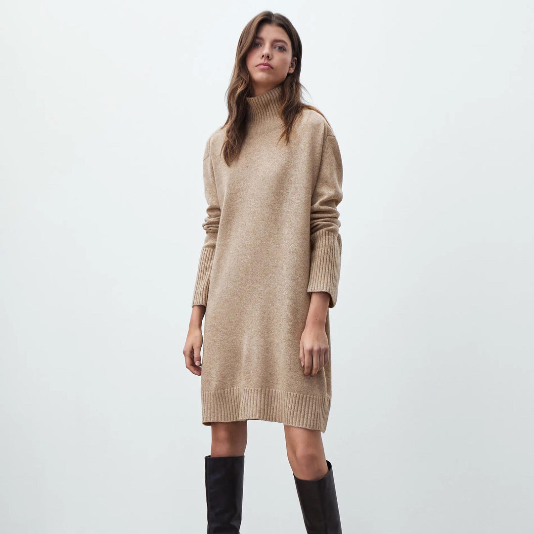 Ethereal Autumn Knit Dress