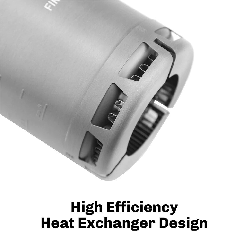 600ml Ultralight High-Efficiency Camping Pot with Heat Exchanger