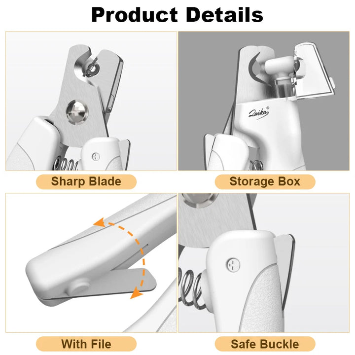 LED Pet Nail Clippers with Safety Light – Professional Grooming Tool