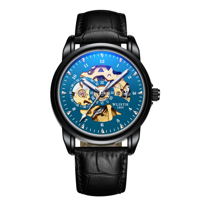 Mechanical Leather Men's Watch Waterproof Luminous