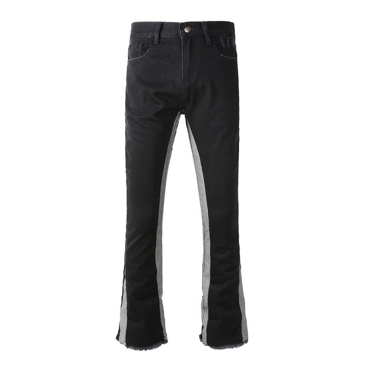 Contrast Color Fashion Men's Retro Jeans