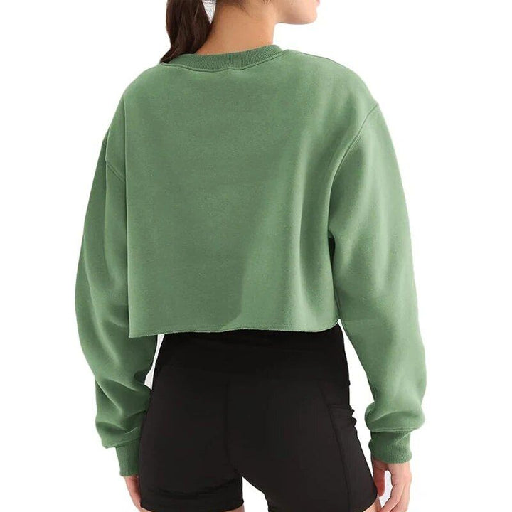 Chic Oversized Cotton-Poly Blend Sweatshirt for Women