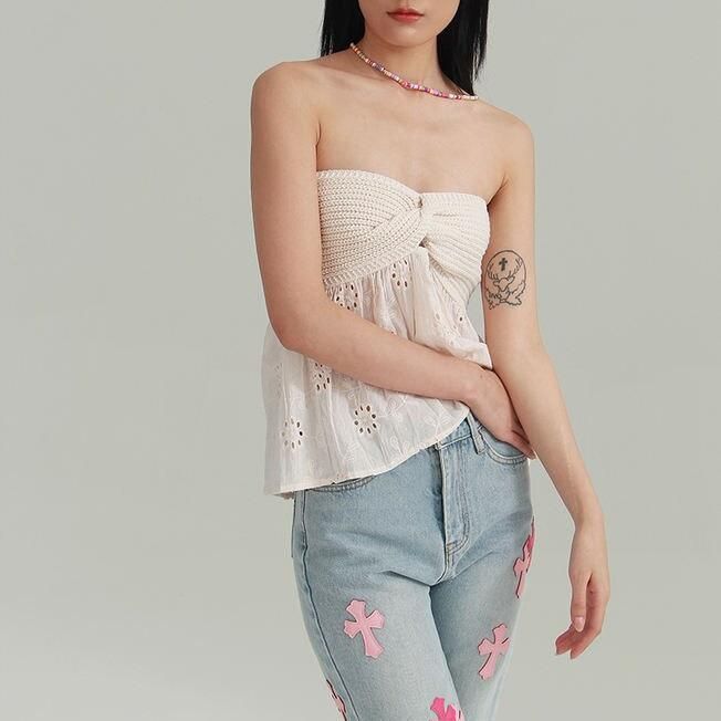 Summer Chic Sleeveless Cotton Linen Cross-Up Tank Top for Women