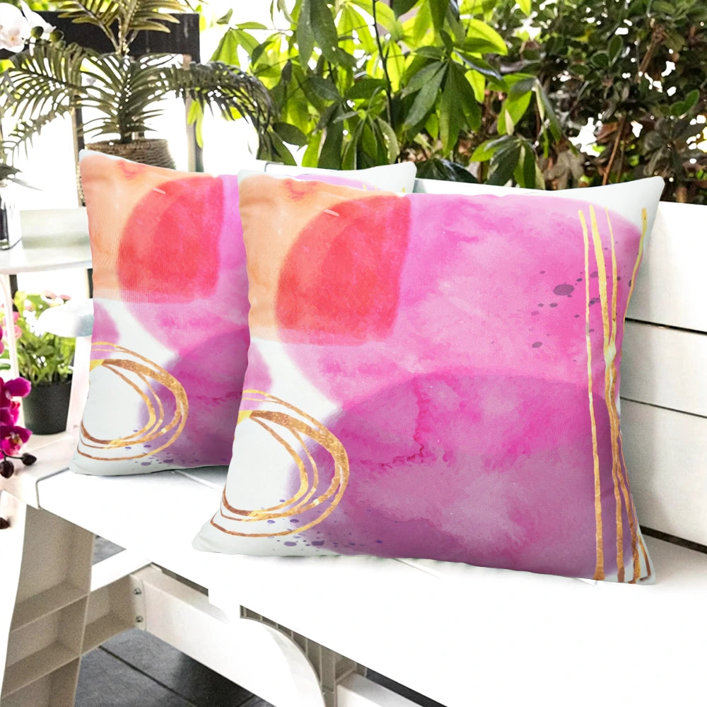 Waterproof Decorative Outdoor Cushion Covers 18"x18"