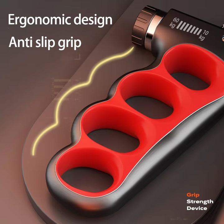 Adjustable Hand Strengthener with 5-100KG Resistance and LCD Counter