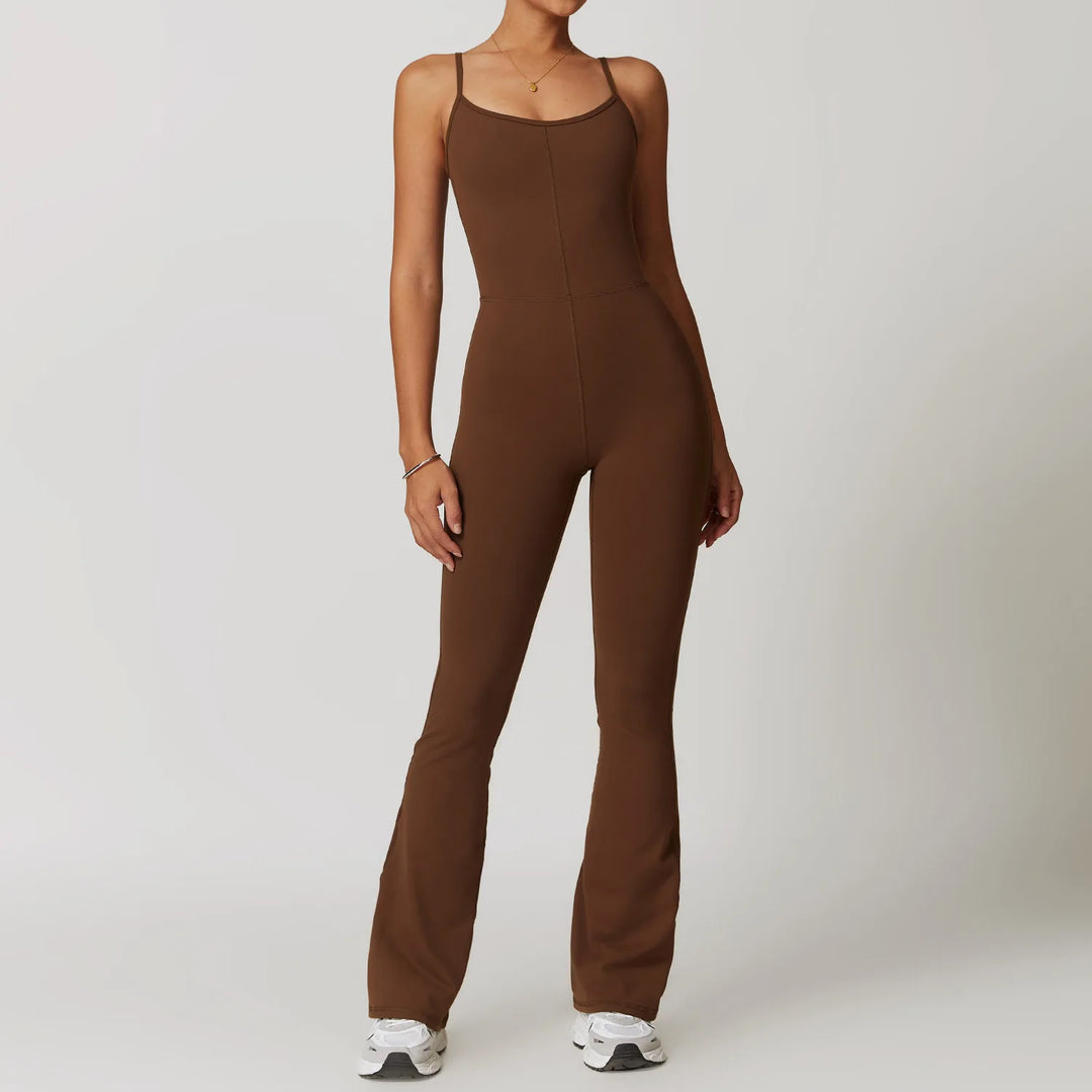 Women's Stretch Gym Jumpsuit