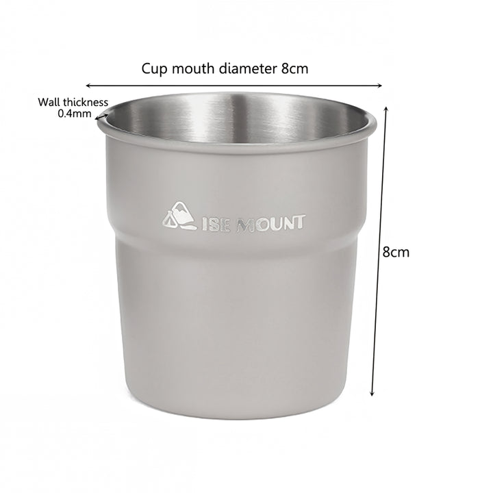 Portable 300ml Stainless Steel Camping Cup