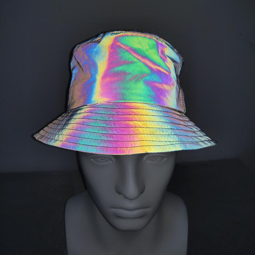 Printing Colorful Reflective Bucket Hat Sunshade