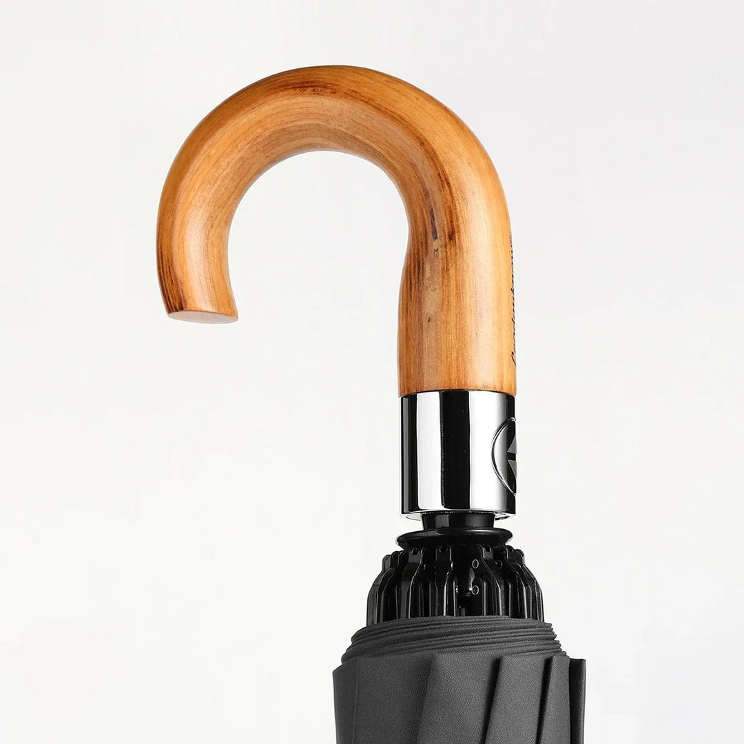 Automatic Windproof Umbrella with Wooden Handle