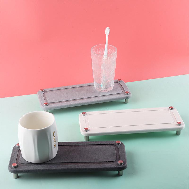 Diatomaceous Mud Coaster Simple And Pure Color Absorbs Water - Trendha