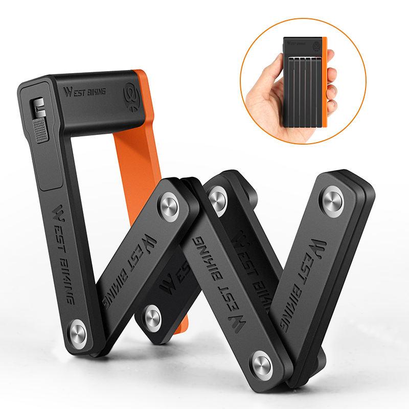 Foldable Anti-Theft Bicycle Lock - Secure, Lightweight & Portable Bike Chain Lock