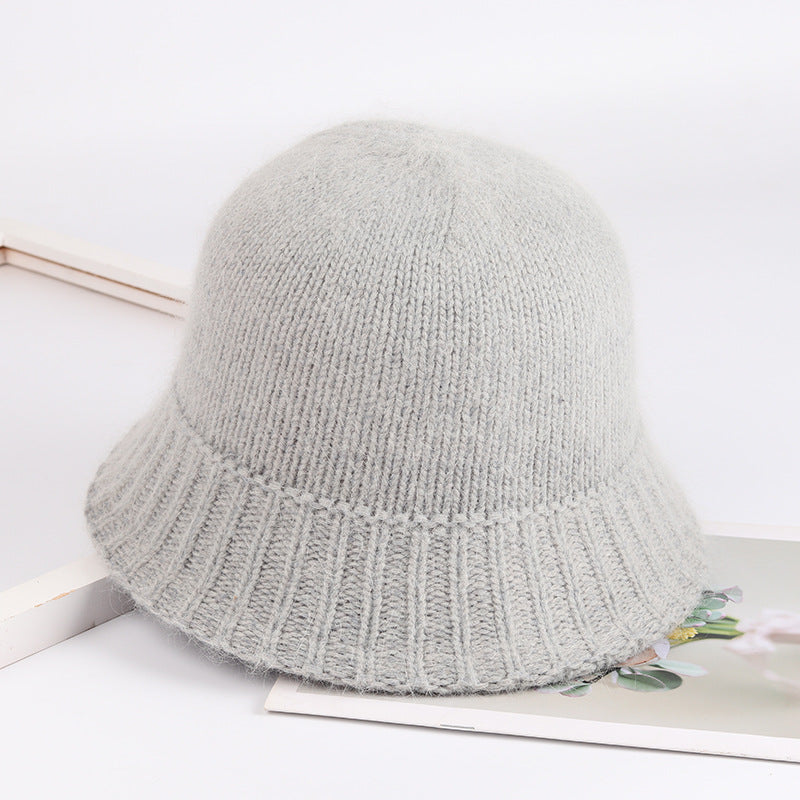 Stylish 7-Color Wool Bucket Cap for Women - Cozy Fishing Hat