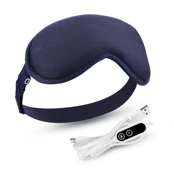 Electric Steam Eye Mask with 3D Hot Compress & Vibration Massage for Fatigue Relief and Better Sleep