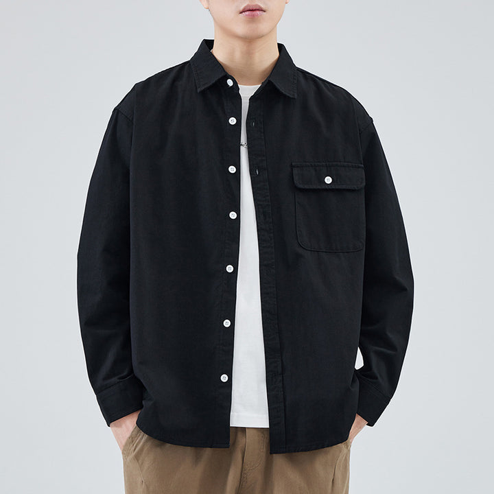 Men's Cotton High-grade Loose Casual Shirt Coat