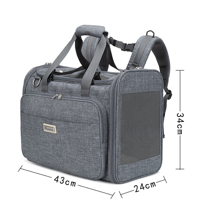 Eco-friendly Water-resistant Pet Carrier Bag - High Grade Polyester