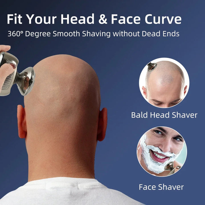 5-in-1 Men's Electric Shaver & Trimmer – Head, Beard, Nose, and Face Grooming with Type-C Charging