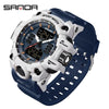 color: blue white