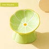 color: Green tilted bowl