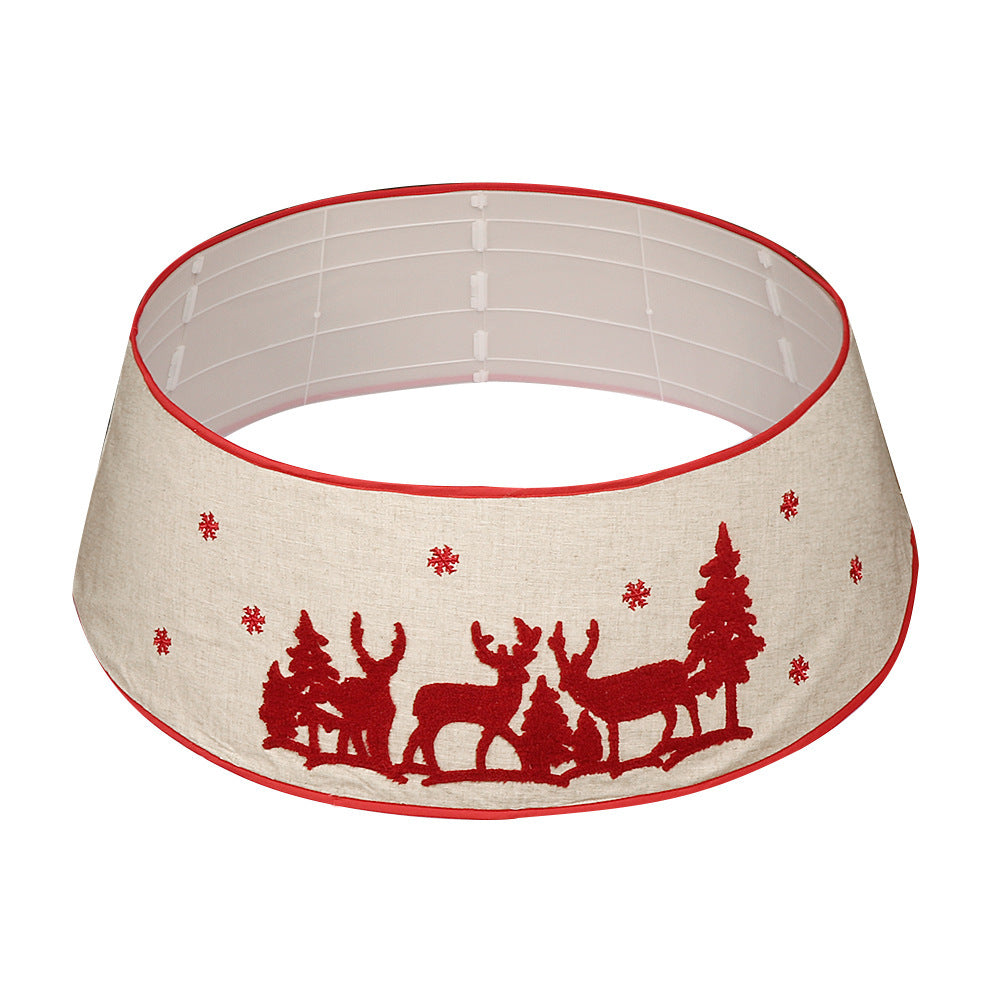 Christmas Elk Tree Skirt Tree Foldable Decoration