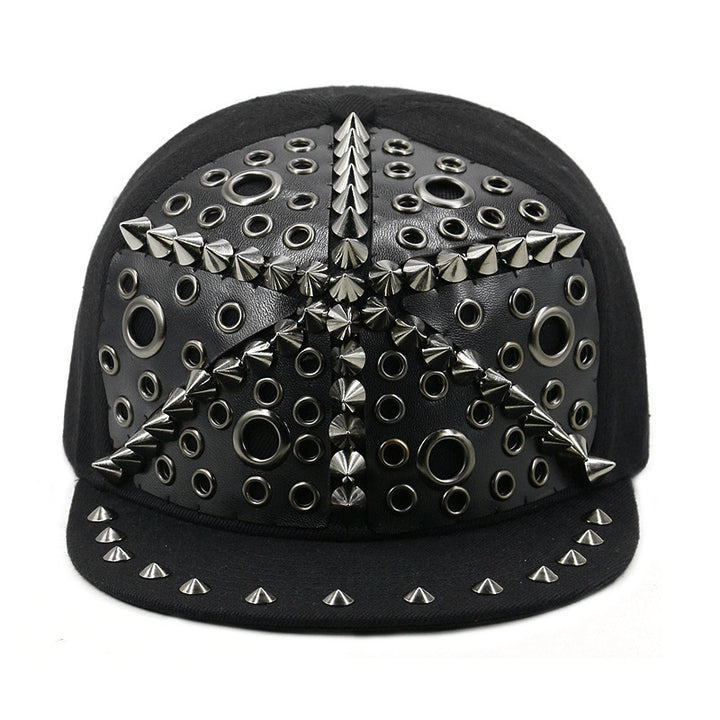 European And American Harajuku Style Hat Nail Cross Skull Rivet