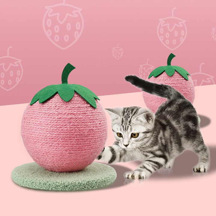 Sisal Fruit Cat Scratching Board with Climbing Frame